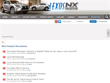 Tablet Screenshot of lexusnxforum.com
